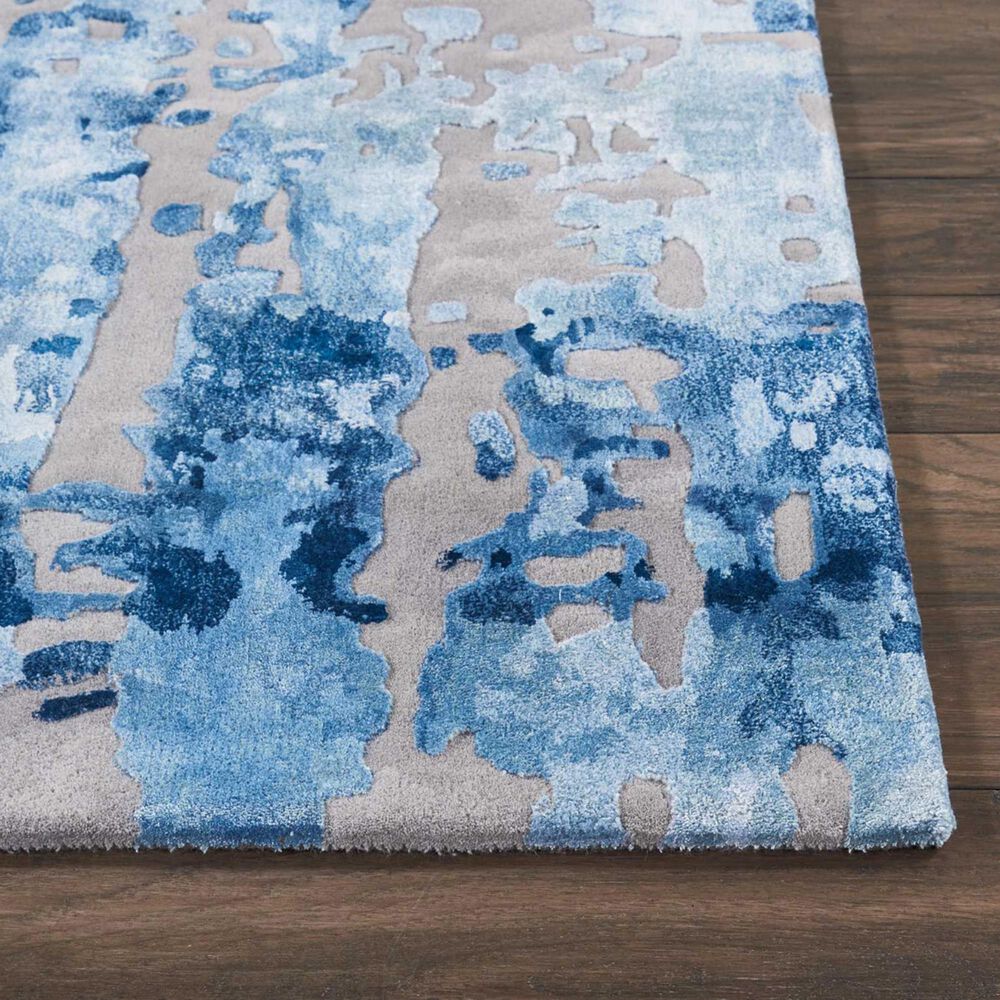 Nourison Prismatic PRS10 3&#39;9&quot; x 5&#39;9&quot; Blue and Grey Area Rug, , large
