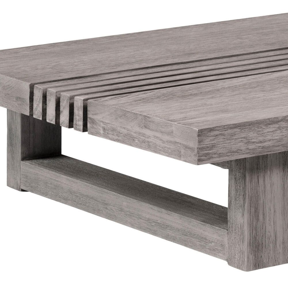 Armen Living Vivid Patio Coffee Table in Light Gray, , large
