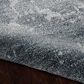 Nourison Silk Shadows 2"3" x 8" Blue and Stone Runner, , large