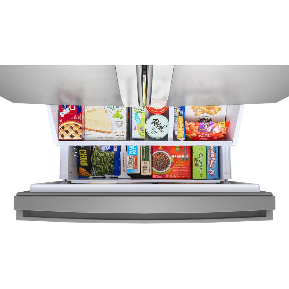 Whirlpool 23 Cu. Ft. Wide French Door Refrigerator with Dual Ice Makers in Fingerprint Resistant Stainless Steel, , large