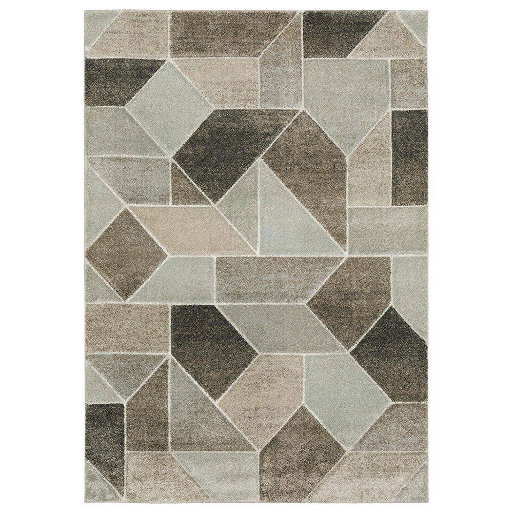 Oriental Weavers Cambria Triangular 1"10" x 7"6" Multicolor Runner, , large