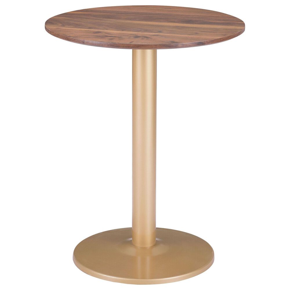 Zuo Modern Alto Bistro Table in Brown/Gold, , large