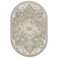 Surya Caesar 6" x 9" Oval Charcoal, Taupe, Tan, Black, Light Beige and Brown Area Rug, , large
