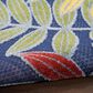 Nourison Aloha ALH18 3"6" x 5"6" Navy and Multicolor Indoor/Outdoor Area Rug, , large