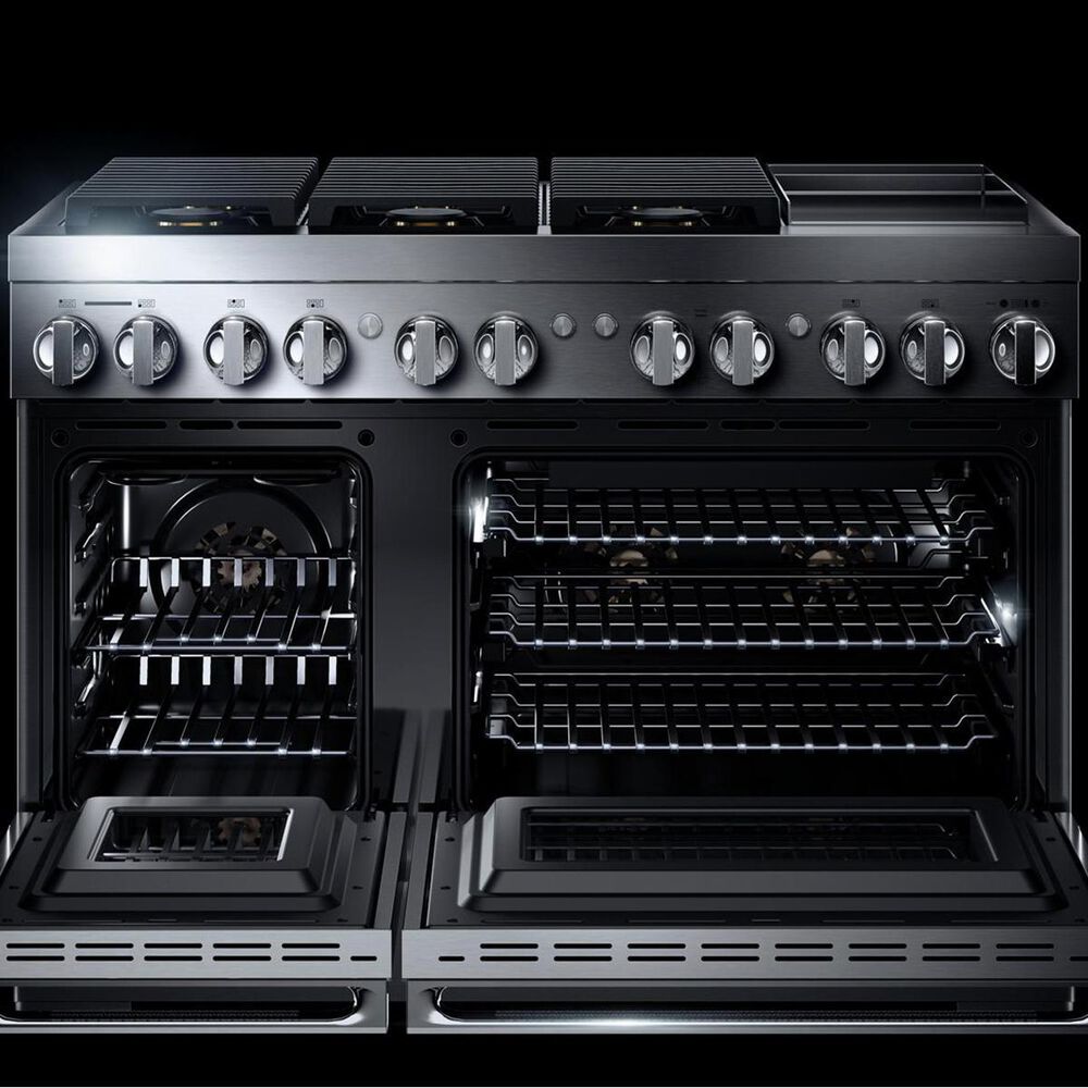 JennAir Noir 48&quot; Professional Range with Griddle in Stainless Steel, , large