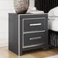 Ashley Zuraleus Queen Upholstered Platform Bed with Two Nightstands in Matte Black, , large