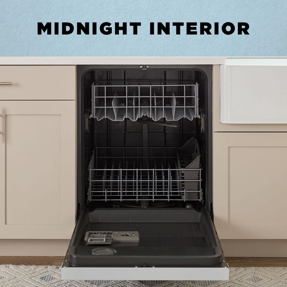 Amana 24" Build-in Dishwasher with Midnight Interior in White, , large