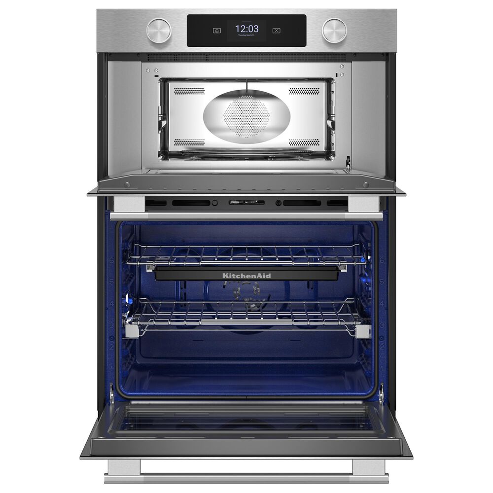 KitchenAid 30&quot; Smart Combination Microwave Wall Oven with Air Fry Mode in PrintShield Stainless, , large