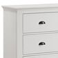 Mayberry Hill Kona 4 Piece Twin Bed Set in Distressed White, , large