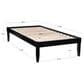 Linon Home Decor Polly Twin Platform Bed in Bold Black, , large