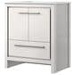 Lexora Home Lafarre 30" Single Bathroom Vanity in White with 2 cm White Quartz Top and Rectangular Sink, , large