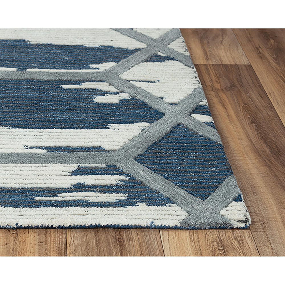 RIZZY Haven 7&#39;6&quot; x 9&#39;6&quot; Blue Area Rug, , large