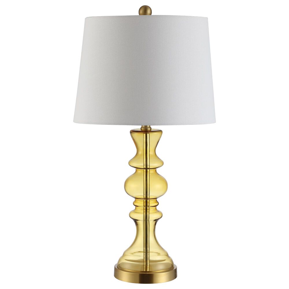 Safavieh Jaiden Amber Rotary SocketTable Lamp in Yellow, , large