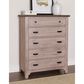 Viceray Collections Bungalow 5 Drawer Chest in Dover Grey and Folkstone, , large