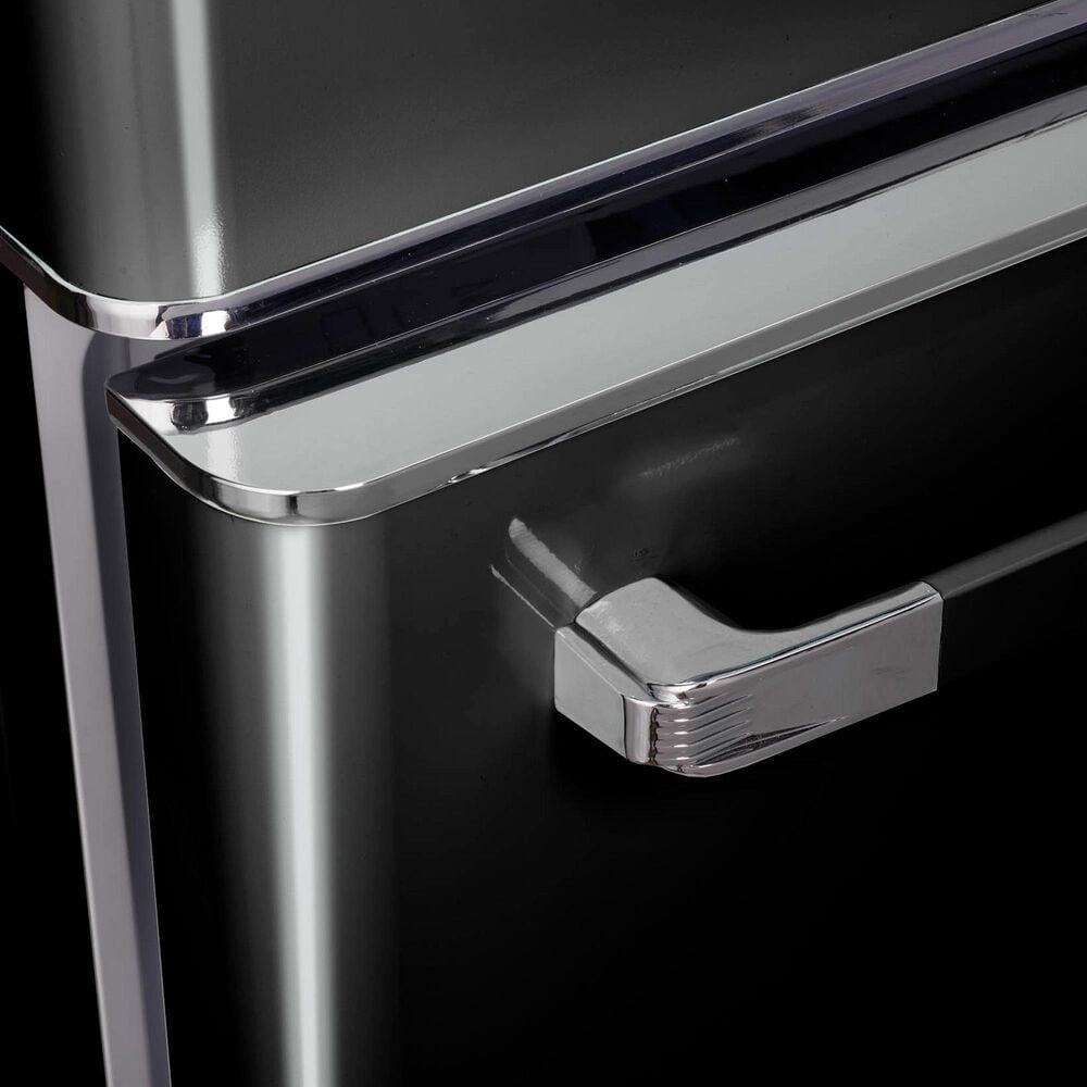 Unique Appliances Classic Retro 18 Cu. Ft Bottom Freezer Refrigerator in Midnight Black, , large
