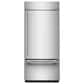 KitchenAid 20.9 Cu. Ft. Built-In Bottom Mount Refrigerator with Left Hinge in PrintShield Stainless Steel, , large