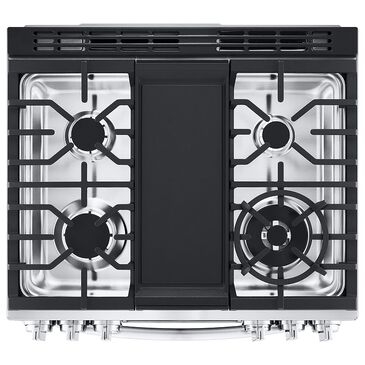 LG 6.3 Cu. Ft. Smart Wi-Fi Enabled ProBake Convection InstaView Slide-In Gas Range with Air Fry in Stainless Steel, , large