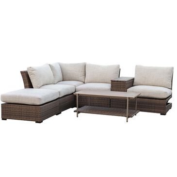 Amber Shores 7-Piece Patio Sectional, , large