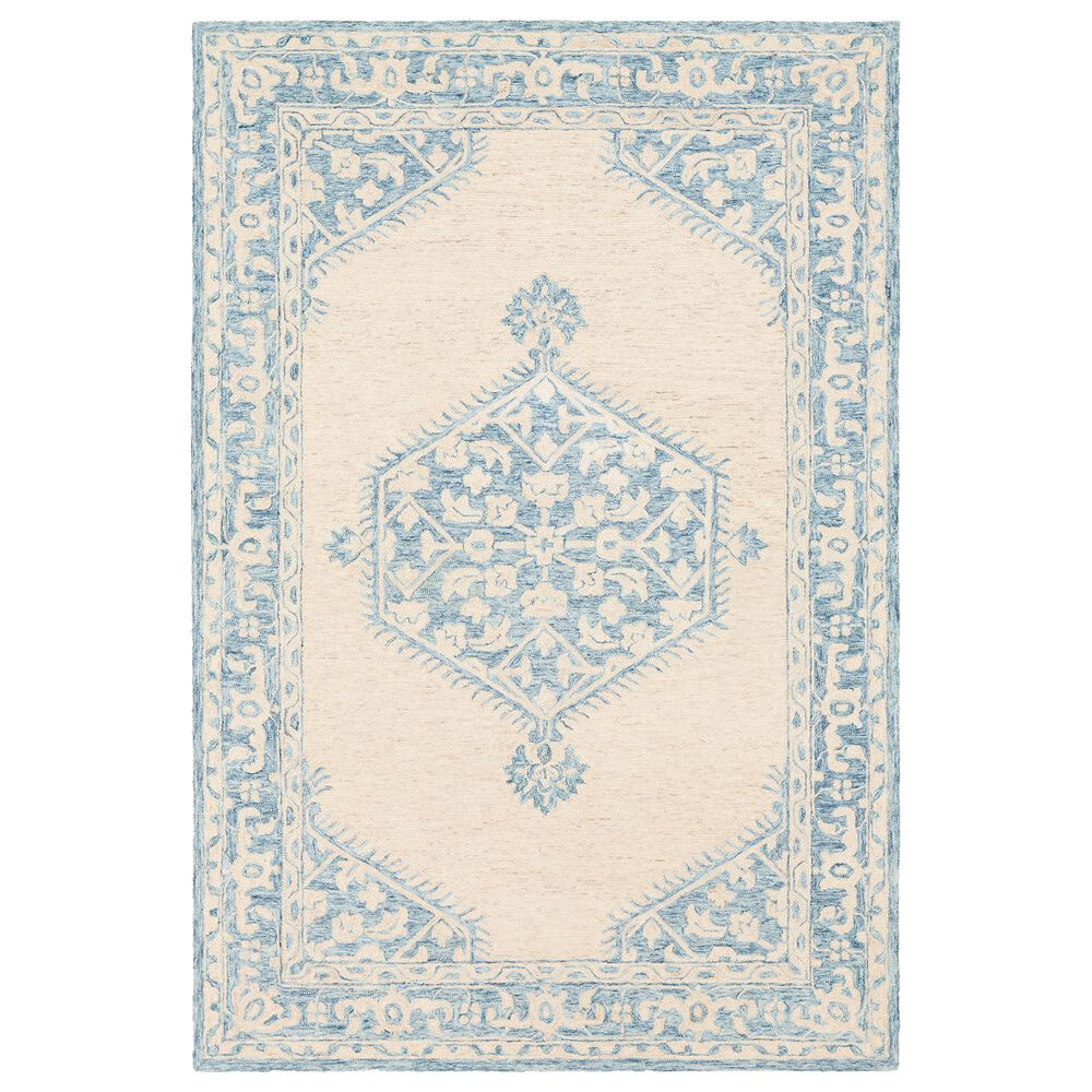 Surya Granada GND-2306 4' x 6' Pale Blue, Beige and Sky Blue Area Rug, , large