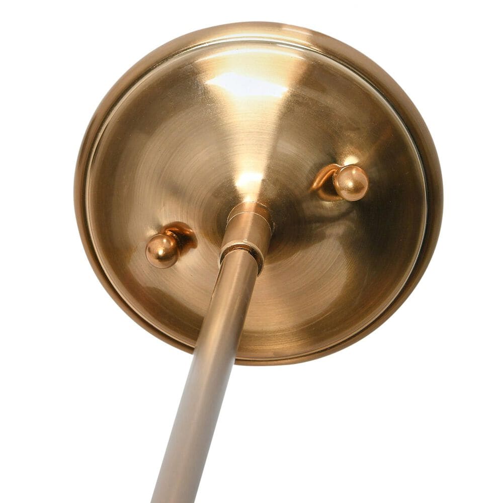 Creative Coop Presley 1-Light Pendant Light with Navy Blue Shade in Brushed Brass, , large