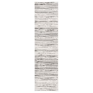Safavieh Melody MEL118A 2"2" x 8" Ivory and Black Runner, , large