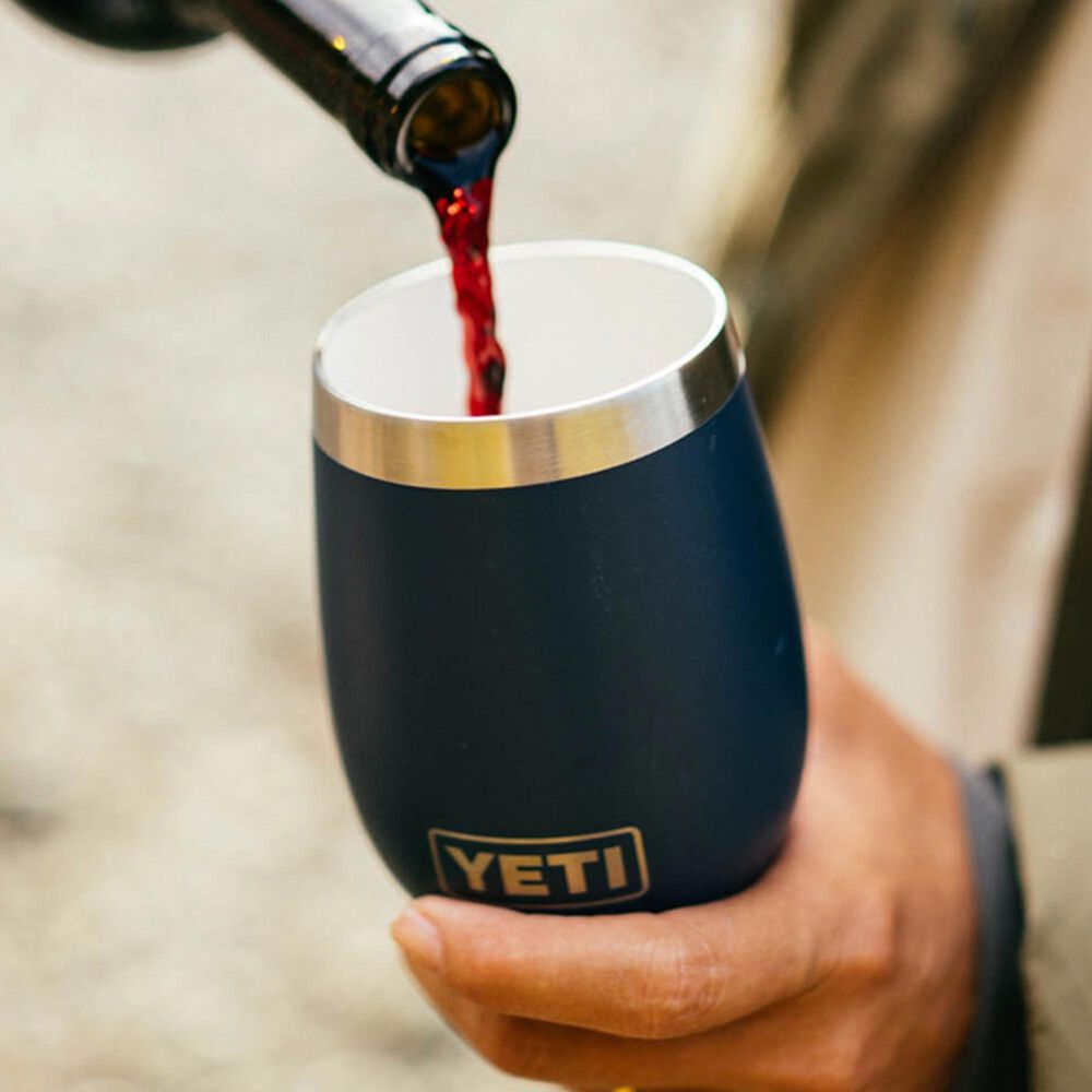 YETI Rambler 10 Oz Wine Tumbler with MagSlider Lid in Navy, , large