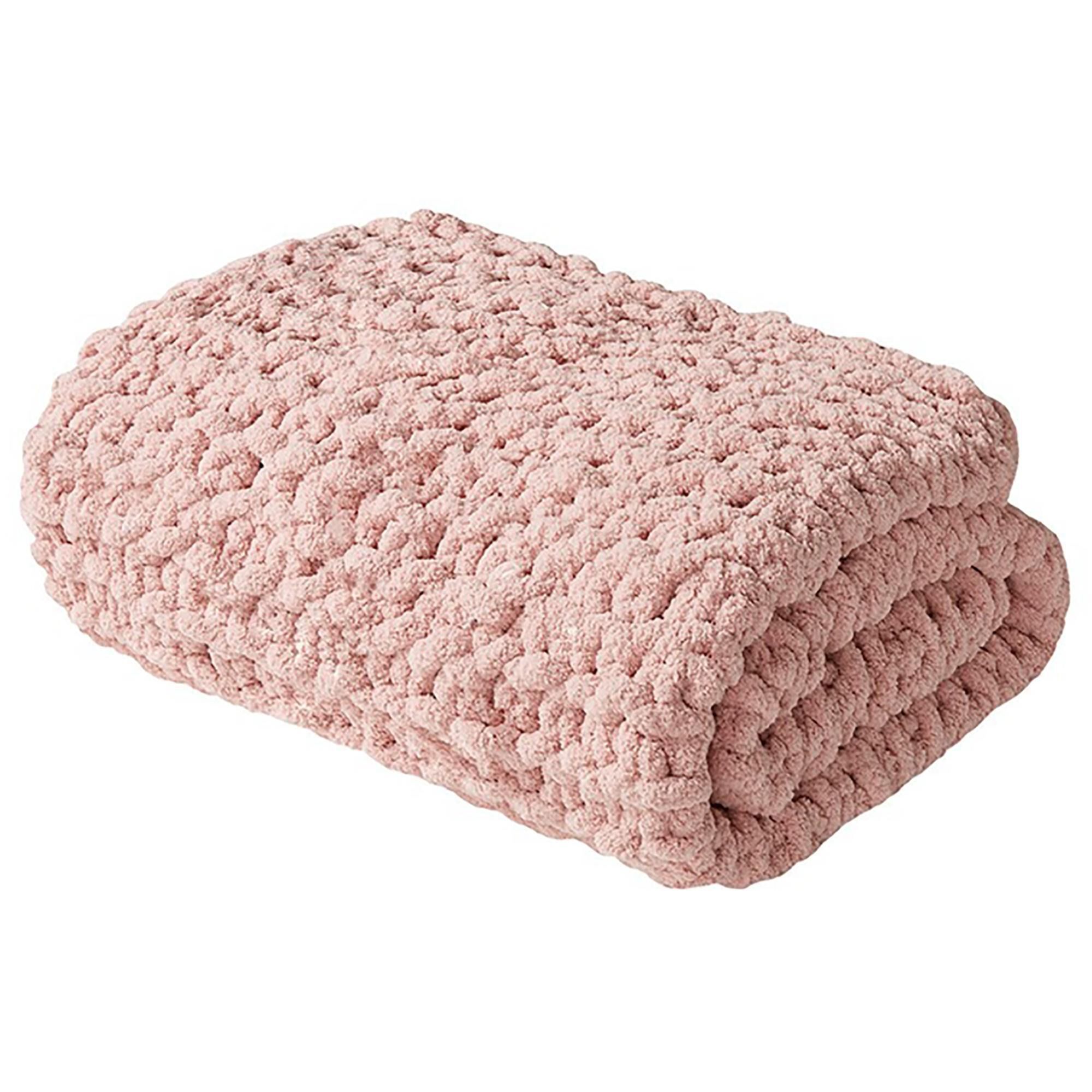 Blush deals chenille throw