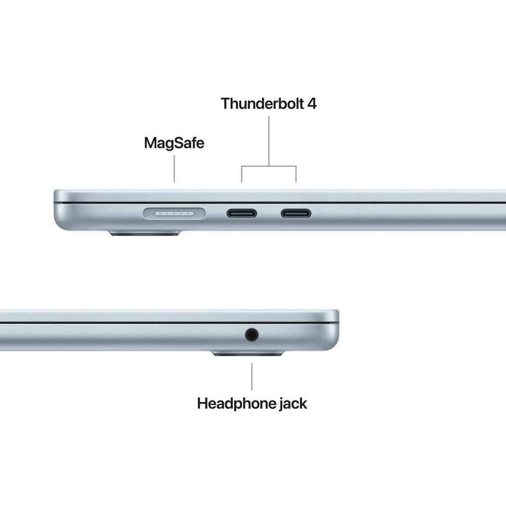 Apple 15" MacBook Air | Apple M5 chip - 10-Core CPU and 10-Core GPU - 16GB RAM - 1TB SSD in Sky Blue with 3-Year AppleCare+, , large