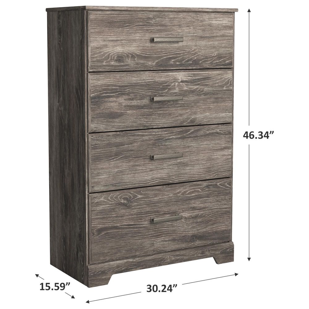 Ashley Ralinksi 4 Drawer Chest in Gray, , large