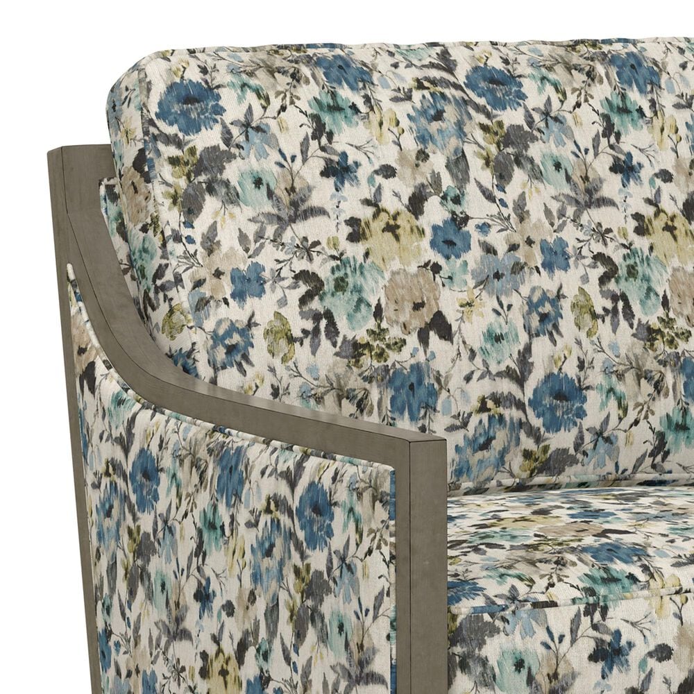 Emerald Home Furnishings Cecily Swivel Accent Chair in Blue Meadow, , large