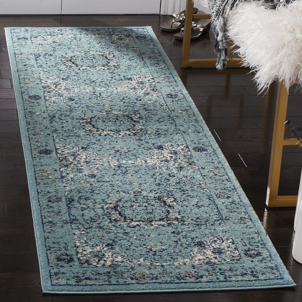 Safavieh Evoke EVK220E 2"2" x 15" Light Blue Runner, , large