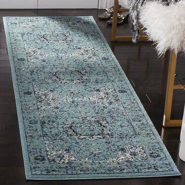 Safavieh Evoke EVK220E 2"2" x 15" Light Blue Runner, , large