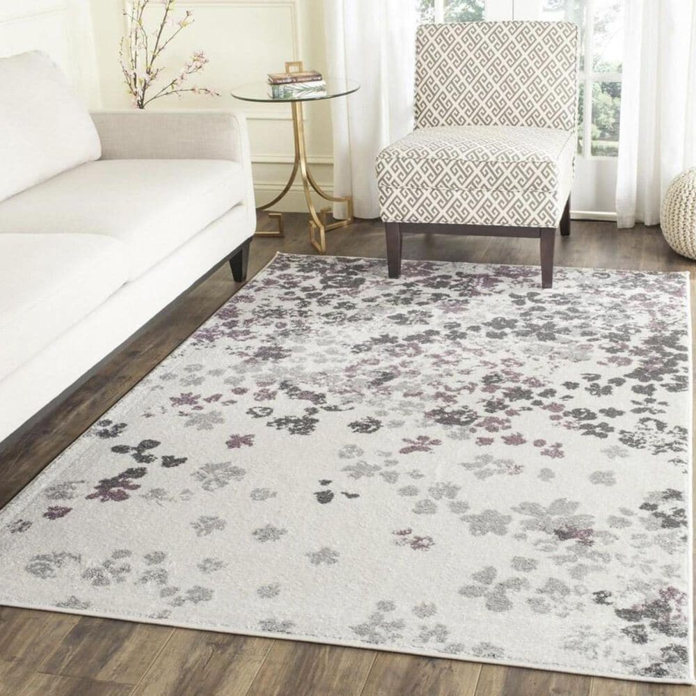 Safavieh Adirondack ADR115L 3&#39; x 5&#39; Ivory and Purple Area Rug, , large