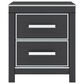 Ashley Zuraleus King Upholstered Panel Bed with Two Nightstands in Matte Black, , large
