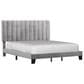 Richlands Furniture Crestone King Upholstered Platform Bed in Gray, , large