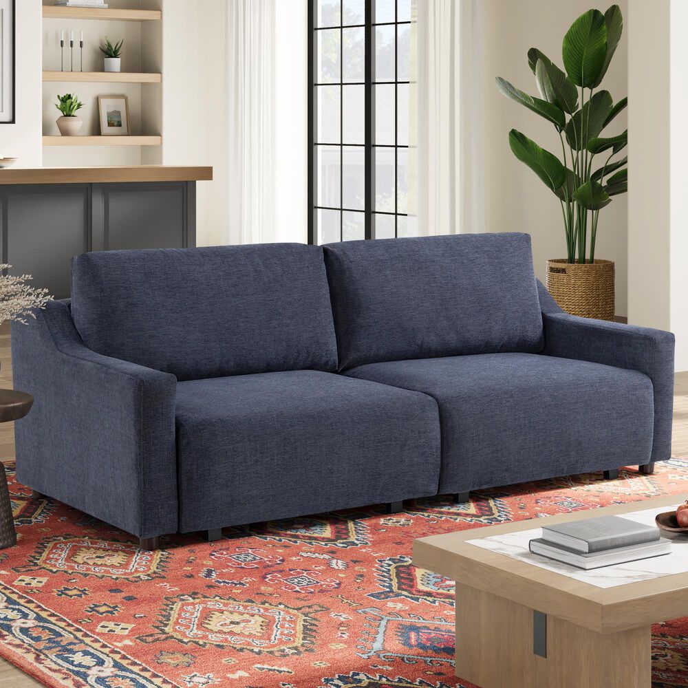 Lifestyle Solutions Glenmont Convertible Sofa in Navy, , large