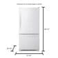 Whirlpool 22 Cu. Ft. Bottom-Freezer Refrigerator with Freezer Drawer in White, , large