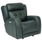 Flexsteel Grant Gliding Recliner with Power Headrest in Navy, , large