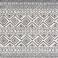 Safavieh Tulum  Transitional 2" x 9" Ivory and Black Runner, , large