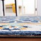 Safavieh Micro-Loop MLP385M 4" x 6" Blue and Ivory Area Rug, , large