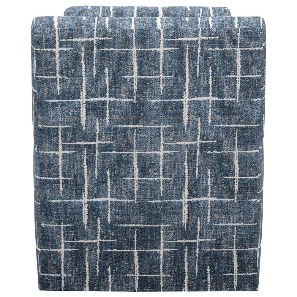 Lexington Furniture Eastwood Swivel Chair in Blue, White and Tan, , large