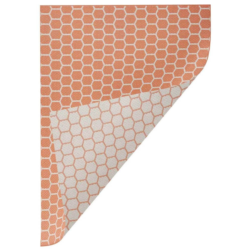 Nourison Twist Reversible 4&#39; x 6&#39; Coral Indoor/Outdoor Area Rug, , large