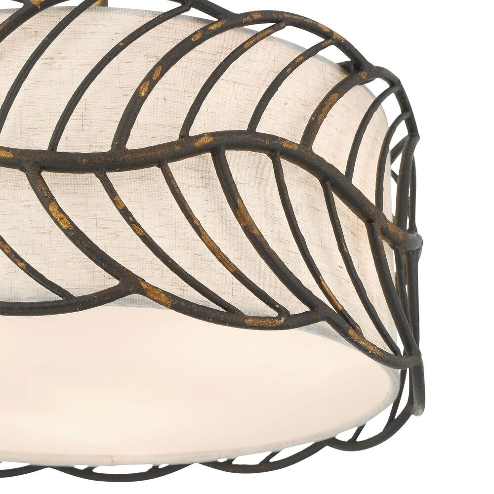 Golden Lighting Simbolo 3-Light Pendant in Antique Black, , large