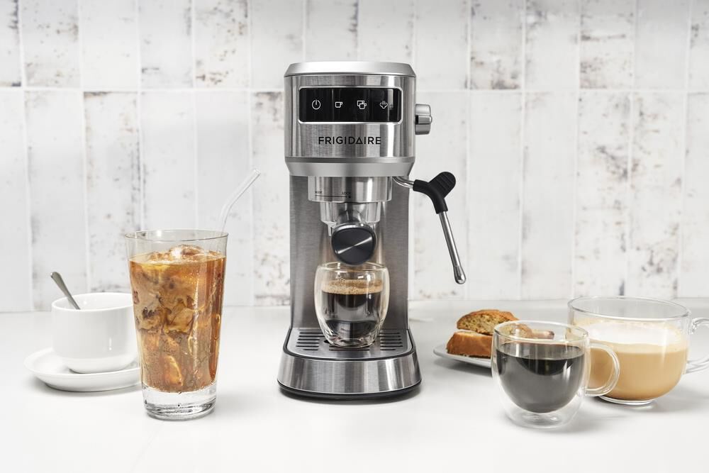 Frigidaire 34 Oz Steam Espresso Maker in Stainless Steel, , large