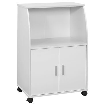 Monarch Specialties Kitchen Cart in White, , large