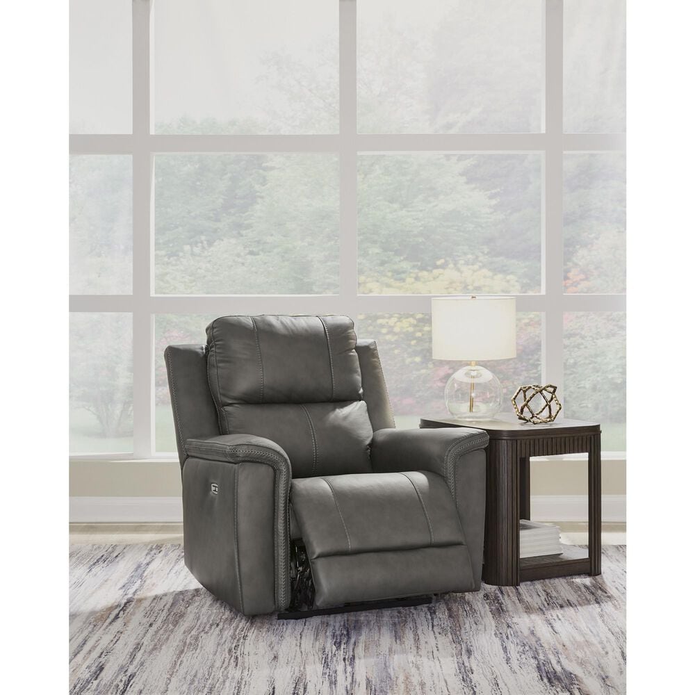 Ashley Bleckley Power Recliner with Adjustable Headrest in Anchor, , large