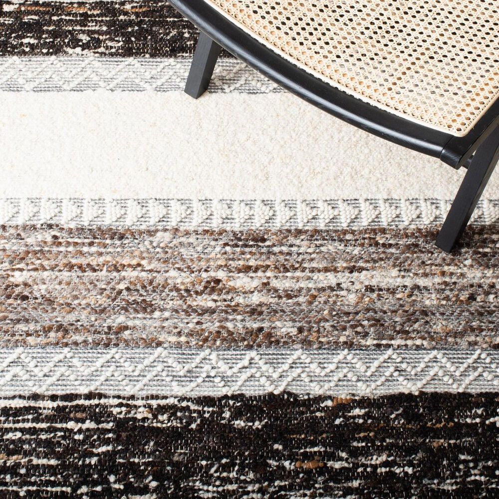 Safavieh Natura NAT326T 6&#39; Square Brown and Ivory Area Rug, , large