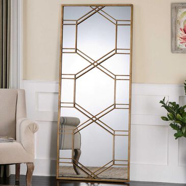 Uttermost Kennis Leaner Mirror in Antiqued Gold, , large