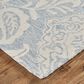Feizy Belfort Floral 5" x 8" Blue and Gray Area Rug, , large