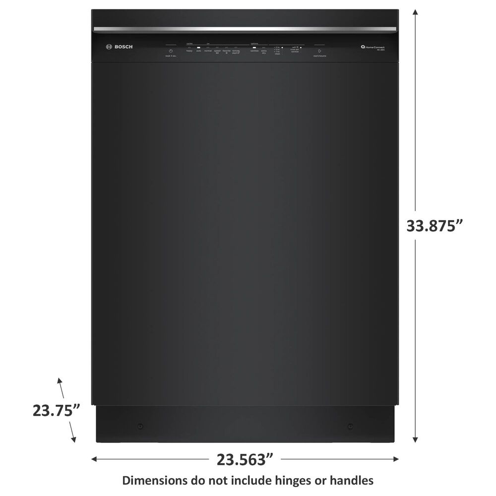 Bosch 300 Series 24&#39;&#39; Built-In Recessed Handle Dishwasher with 8 Wash Cycles in Black, , large